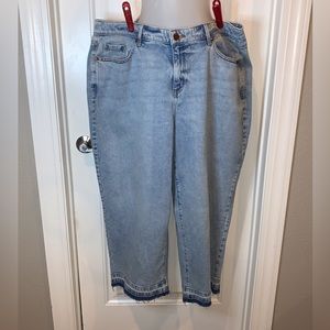 Lane Bryant Plus Raw Hem Ankle Jeans NWOT